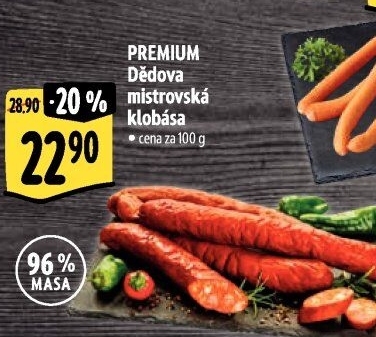Dědova klobása mistrovská papriková Premium Albertovo uzenářství