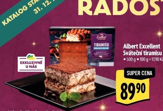 Dezert Tiramisu Albert Excellent