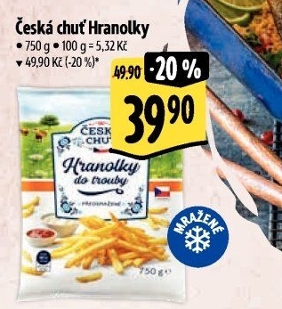 Hranolky mražené Česká chuť
