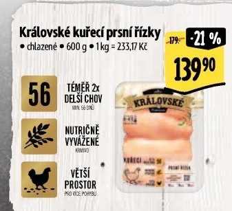 Kuřecí prsní řízky královské Premium Albert