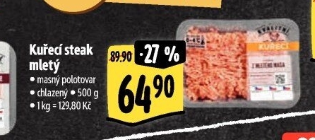 Kuřecí steak mletý Albert