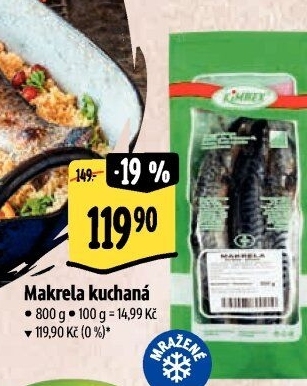 Makrela kuchaná mražená Kimbex