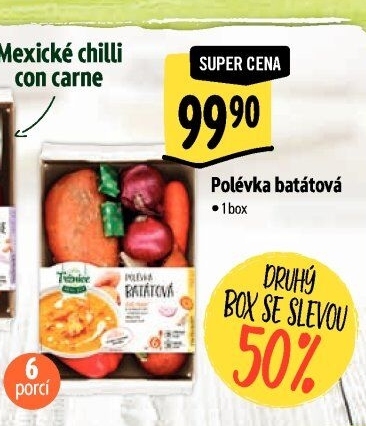 Menu box Polévka batátová Albert