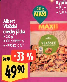 Ořechy vlašské Albert