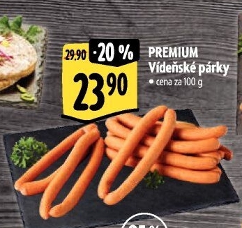Párky vídeňské Premium Albertovo uzenářství