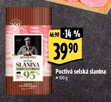 Poctivá selská slanina Kostelecké uzeniny