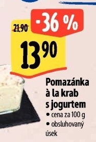 Pomazánka a la krab s jogurtem