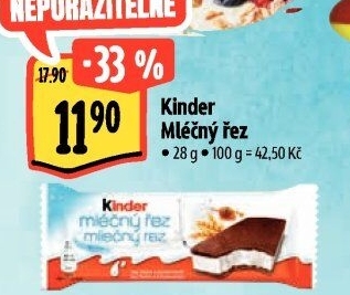 Řez mléčný Kinder