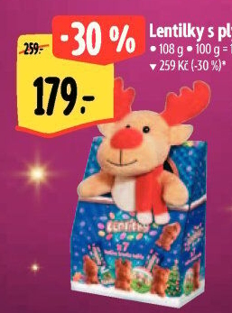 Sladkosti s plyšákem Lentilky Orion