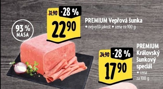 Šunka vepřová nejvyšší jakosti Premium Albertovo uzenářství