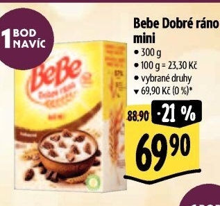 Sušenky BeBe Dobré ráno mini Opavia