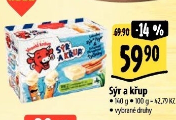 Sýr a křup Veselá kráva