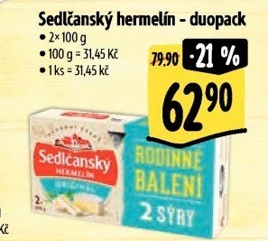 Sýr Hermelín Sedlčanský