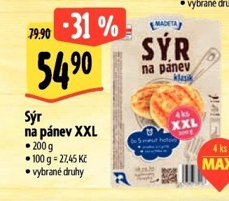 Sýr na pánev Madeta