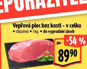 Vepřová plec bez kosti