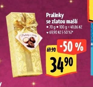 Pralinky se zlatou mašlí