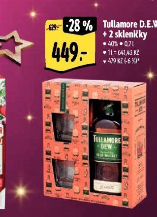 Tullamore D.E.W. + 2 skleničky