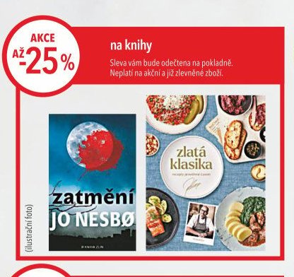 knihy (včetně Zatmění Jo Nesbo a Zlatá klasika)