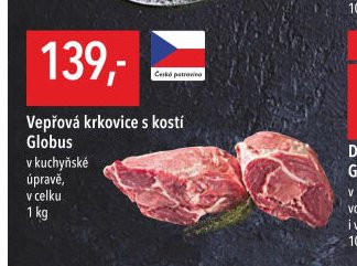 Vepřová krkovice s kostí Globus