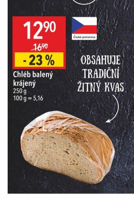 Chléb balený krájený