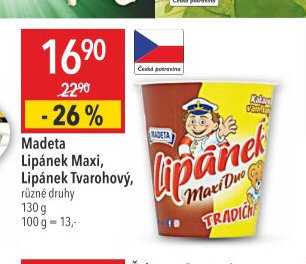 Madeta Lipánek Maxi, Lipánek Tvarohový