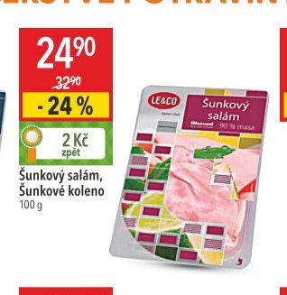 Šunkový salám, Šunkové koleno