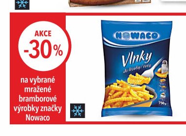 Nowaco Vlnky mražené bramborové výrobky