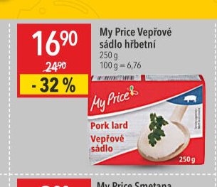 My Price Vepřové sádlo hřbetní