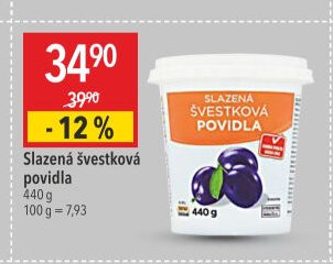 Slazená švestková povidla