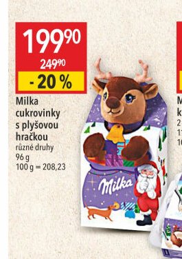Milka cukrovinky s plyšovou hračkou