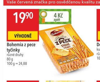 Bohemia z pece tyčinky