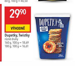 Dupetky, Twistky
