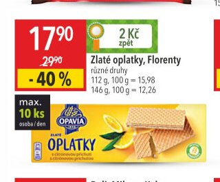 Zlaté oplatky, Florenty