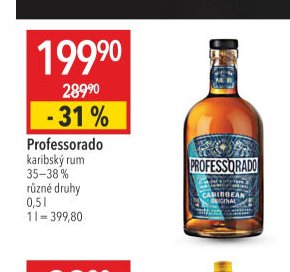 Professorado karibský rum