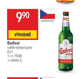 Budvar světlé výčepní pivo