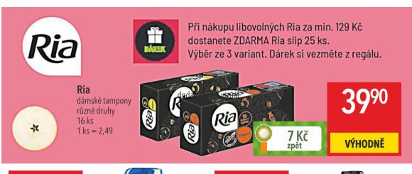 Ria dámské tampony