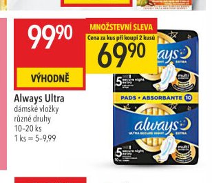 Always Ultra dámské vložky