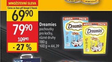 Dreamies pochoutky pro kočky