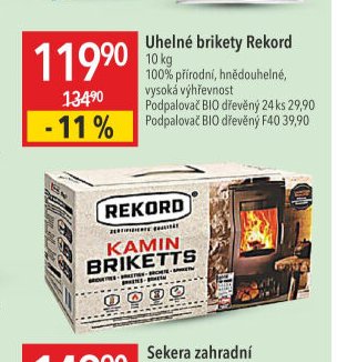 Uhelné brikety Rekord