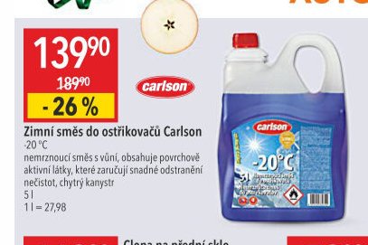 Zimní směs do ostřikovačů Carlson