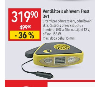 Ventilátor s ohřevem Frost 3v1
