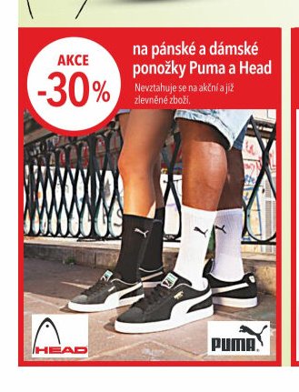 Ponožky Puma a Head