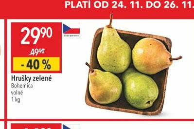 Hrušky zelené