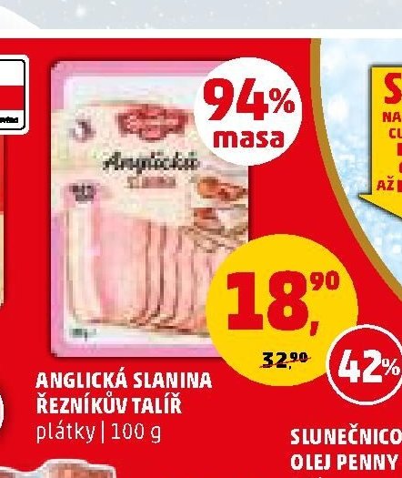 Anglická slanina Řezníkův talíř
