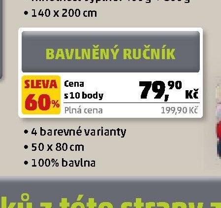 BAVLNĚNÝ RUČNÍK