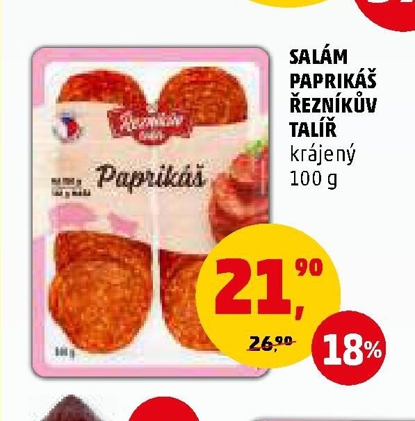 SALÁM PAPRIKÁŠ ŘEZNÍKŮV TALÍŘ