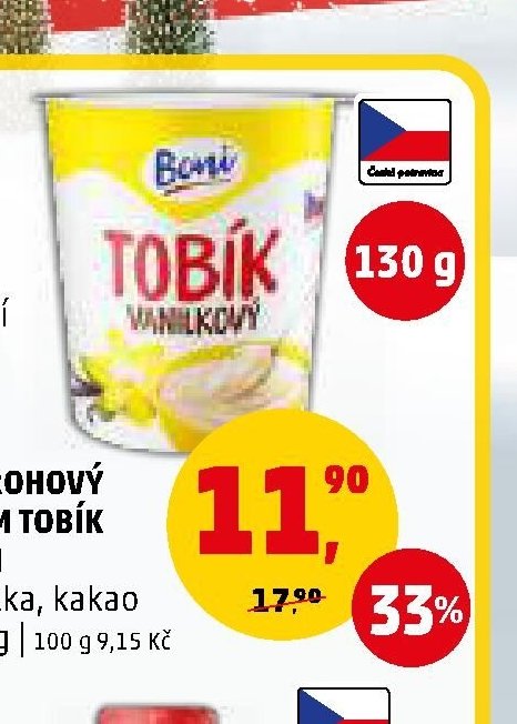 Tvarohový krém Tobík Boni
