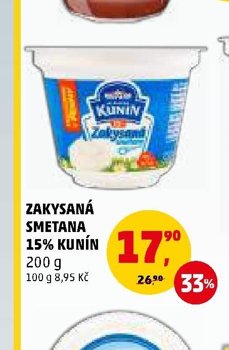 ZAKYSANÁ SMETANA 15% KUNÍN