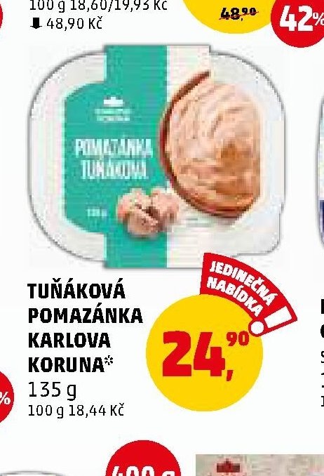 TUŇÁKOVÁ POMAZÁNKA KARLOVA KORUNA