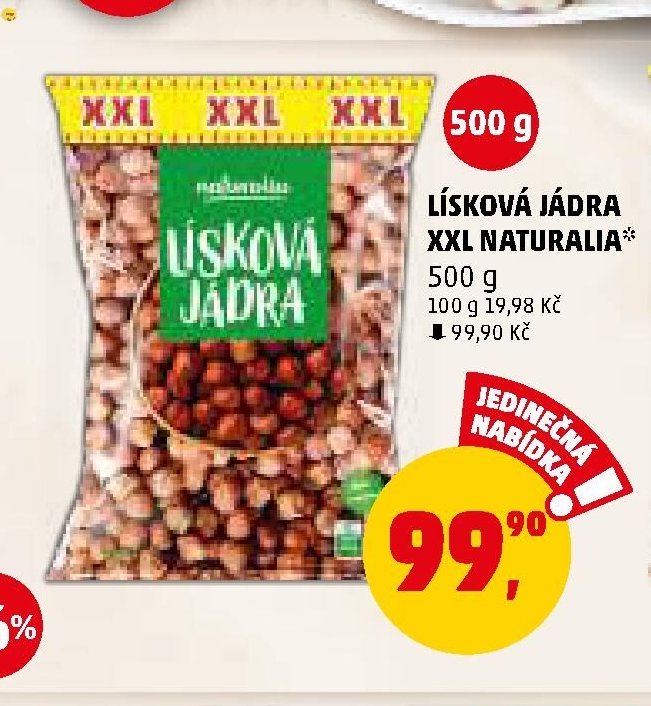 Lísková jádra XXL Naturalia
